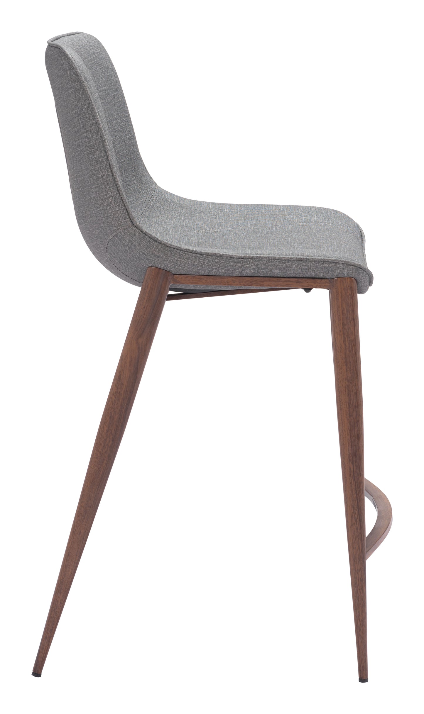 Magnus Counter Stool (Set of 2) Slate Gray & Walnut style shot 2