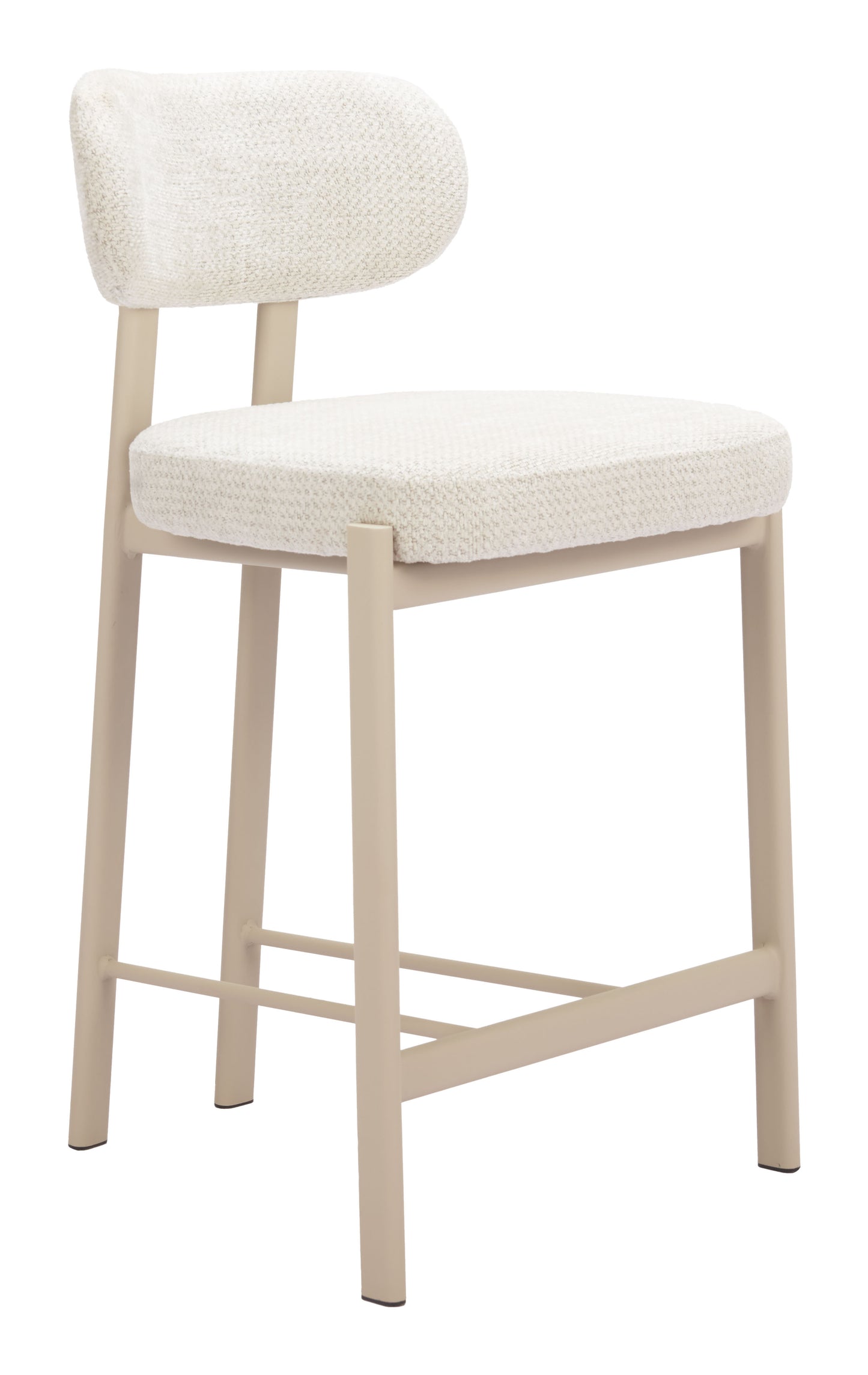 Aurea Counter Stool (Set of 2) Light Gray style shot 2