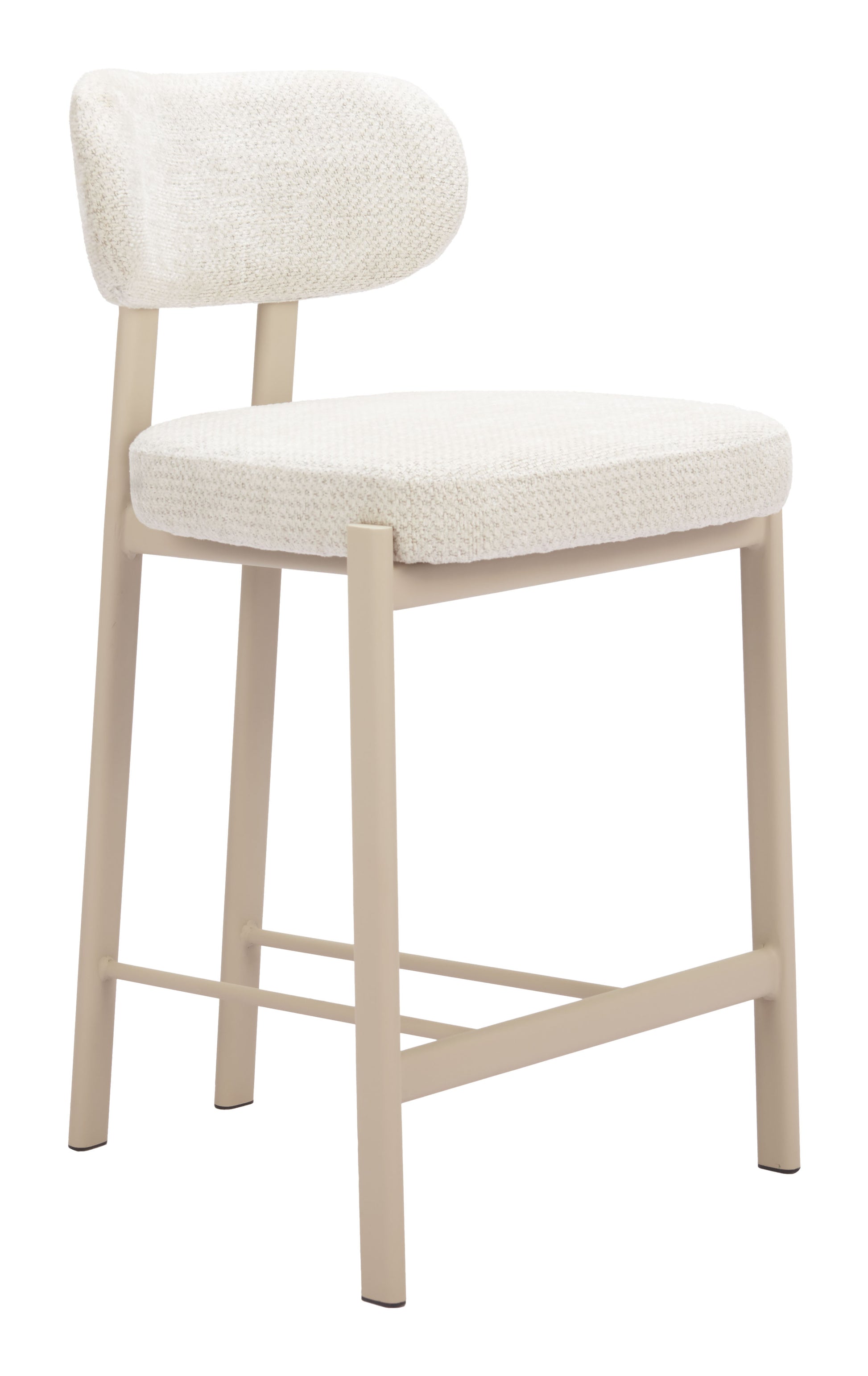 Aurea Counter Stool (Set of 2) Light Gray style shot 2