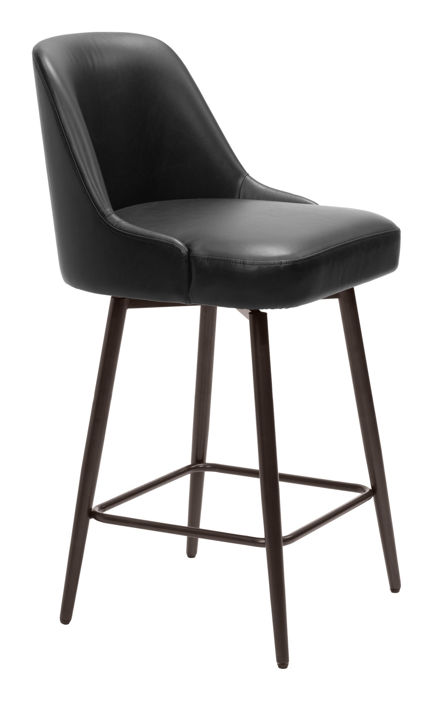 Keppel Swivel Counter Stool Black & Bronze style shot 1