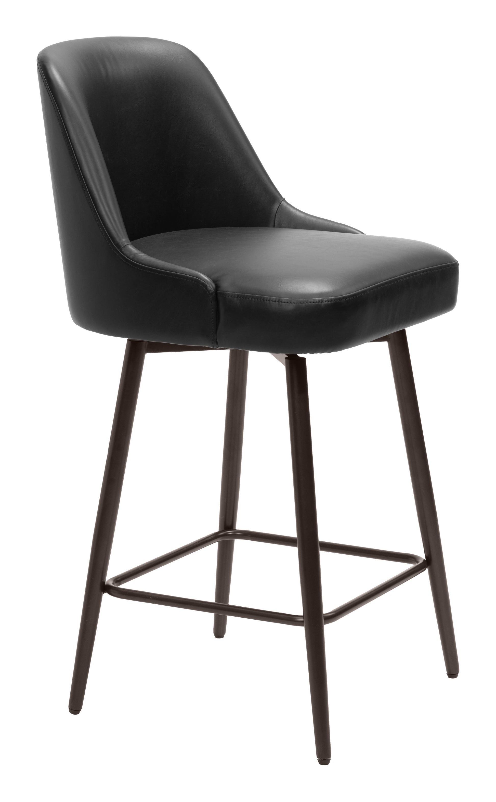 Keppel Swivel Counter Stool Black & Bronze style shot 1