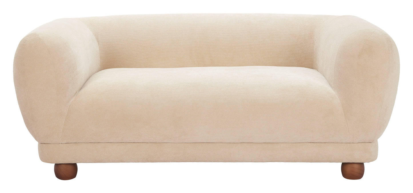 Boet Loveseat Taupe style shot 2