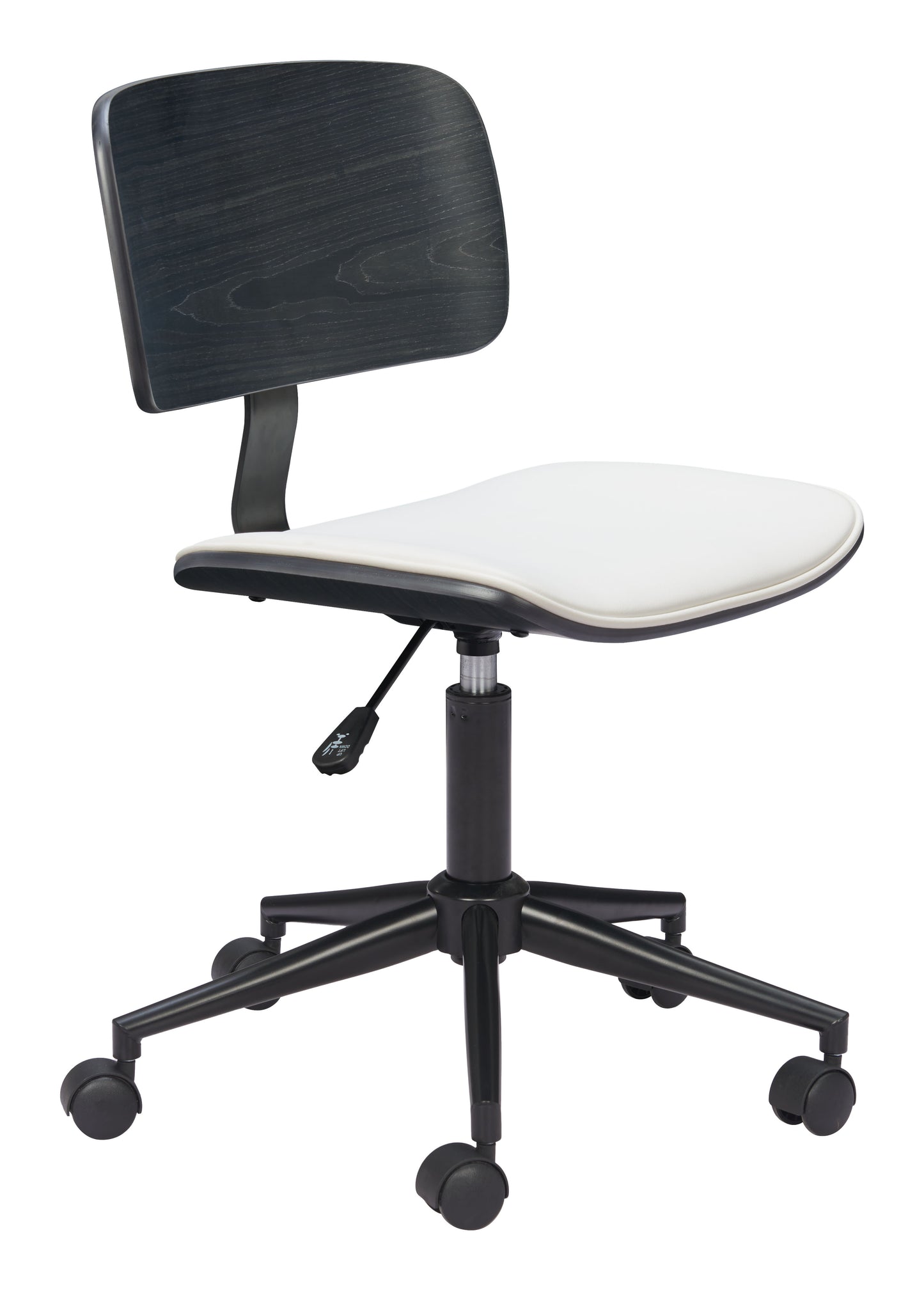 Duravel Office Chair White & Black style shot 1