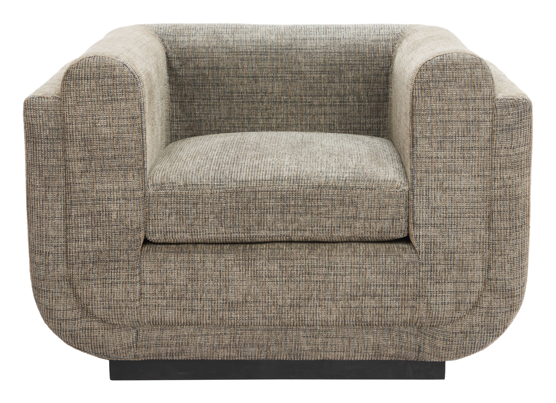 Sereneu Accent Chair Green Tweed style shot 2