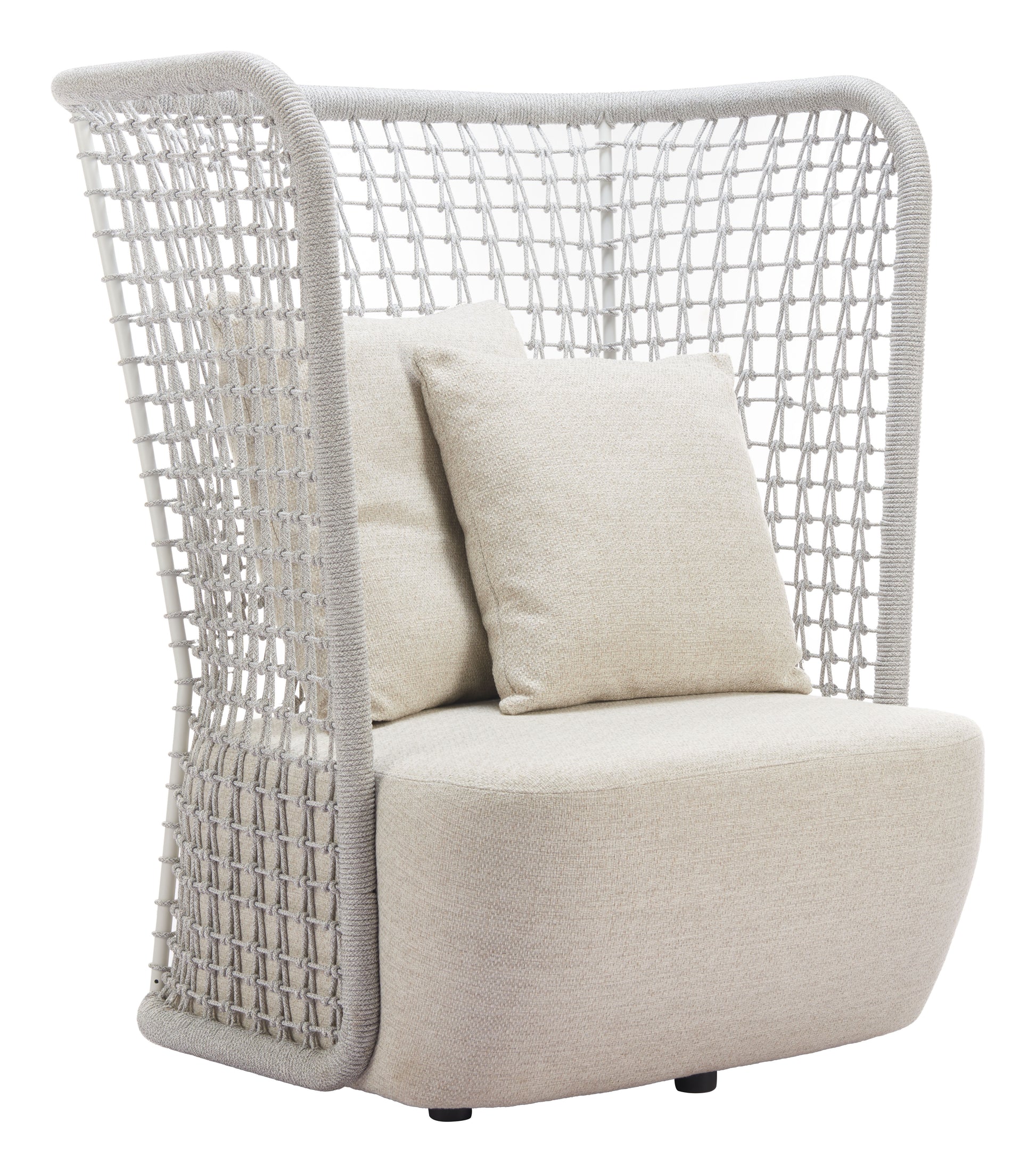 Hudu Accent Chair Beige style shot 2