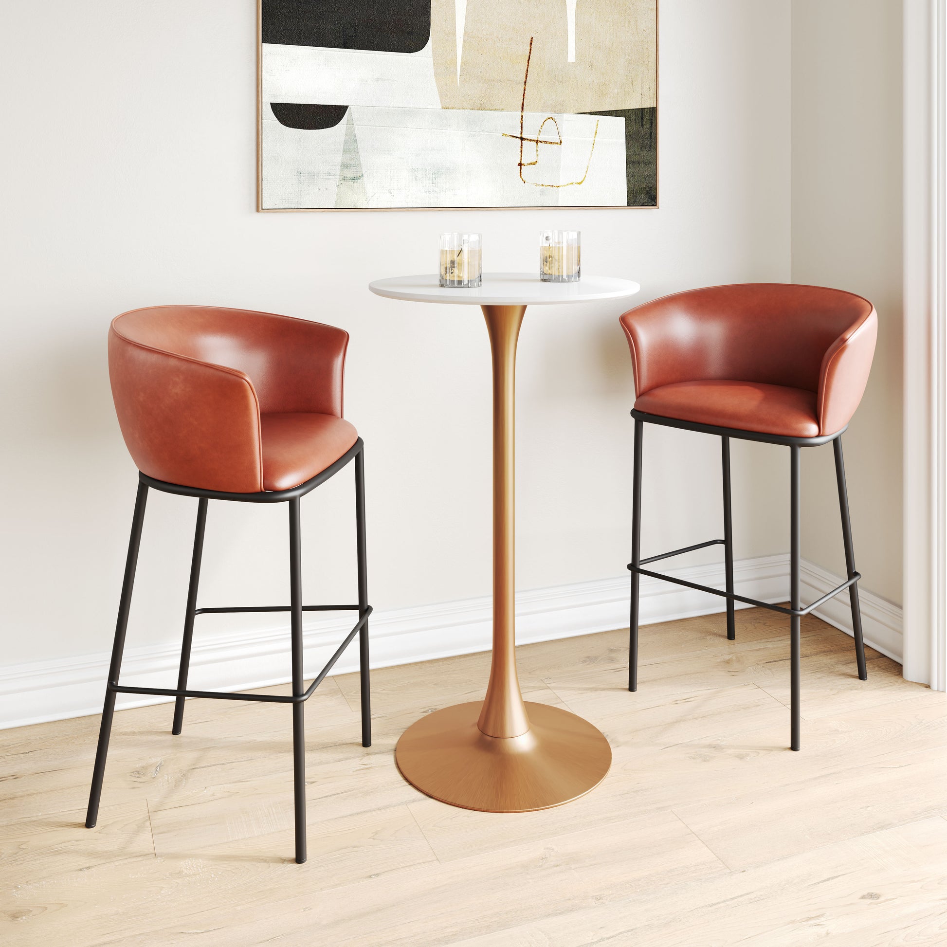 Garston Barstool Brown style shot 1