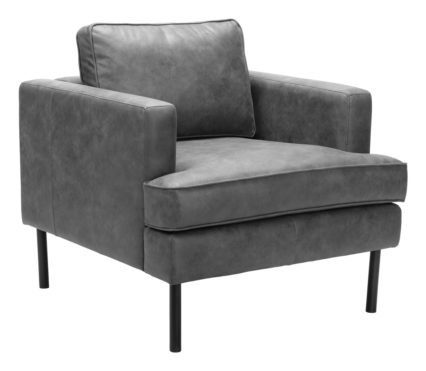 Decade Armchair Vintage Gray style shot 2