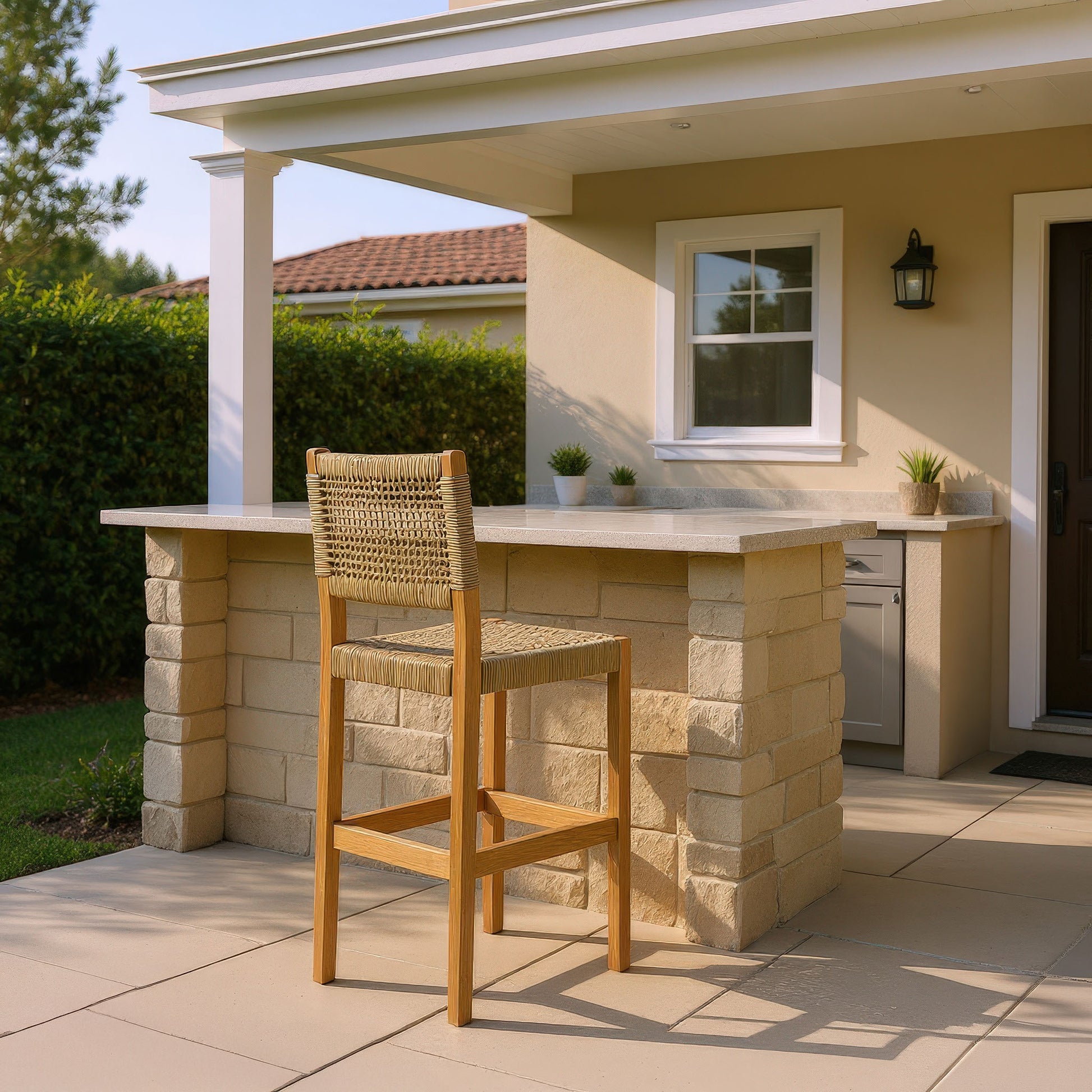 Corde Barstool Beige style shot 1