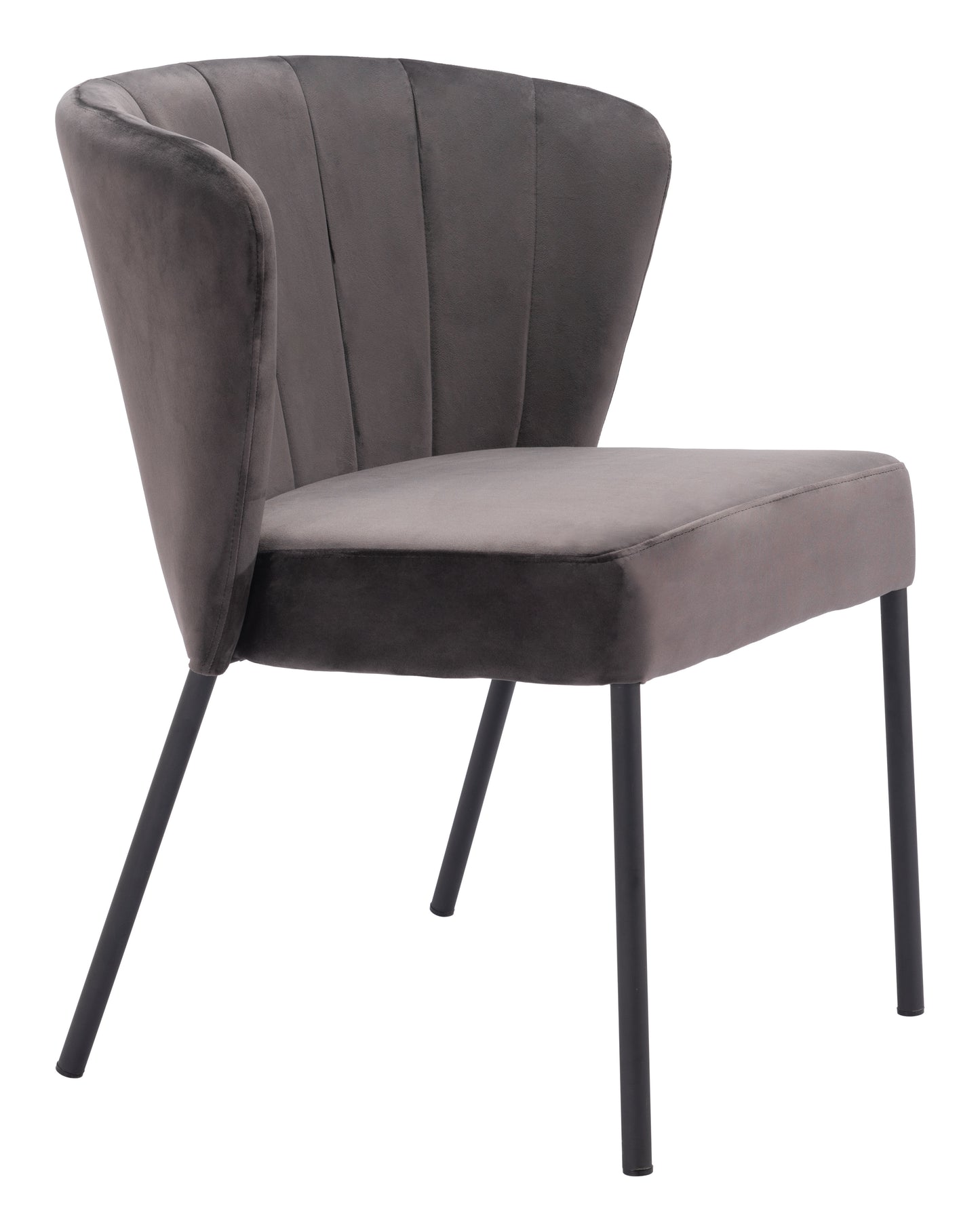 Aimee Dining Chair (Set of 2) Gray style shot 2