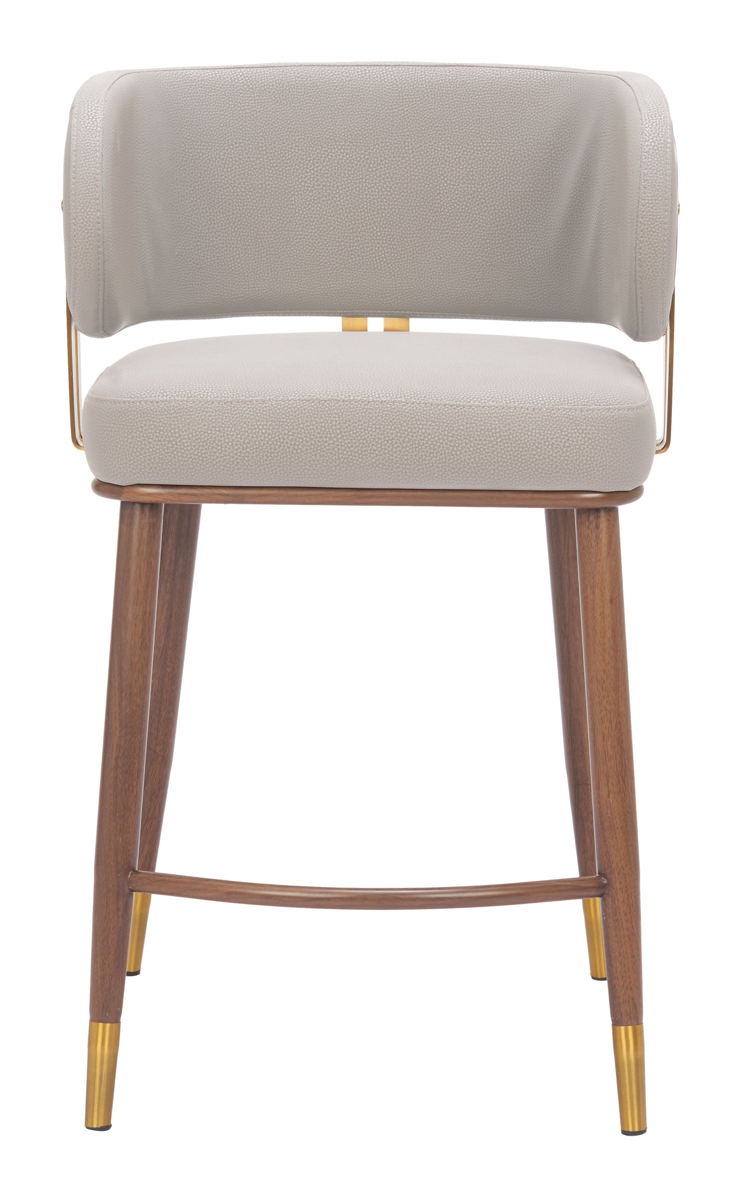 Brew Counter Stool Beige & Walnut style shot 2