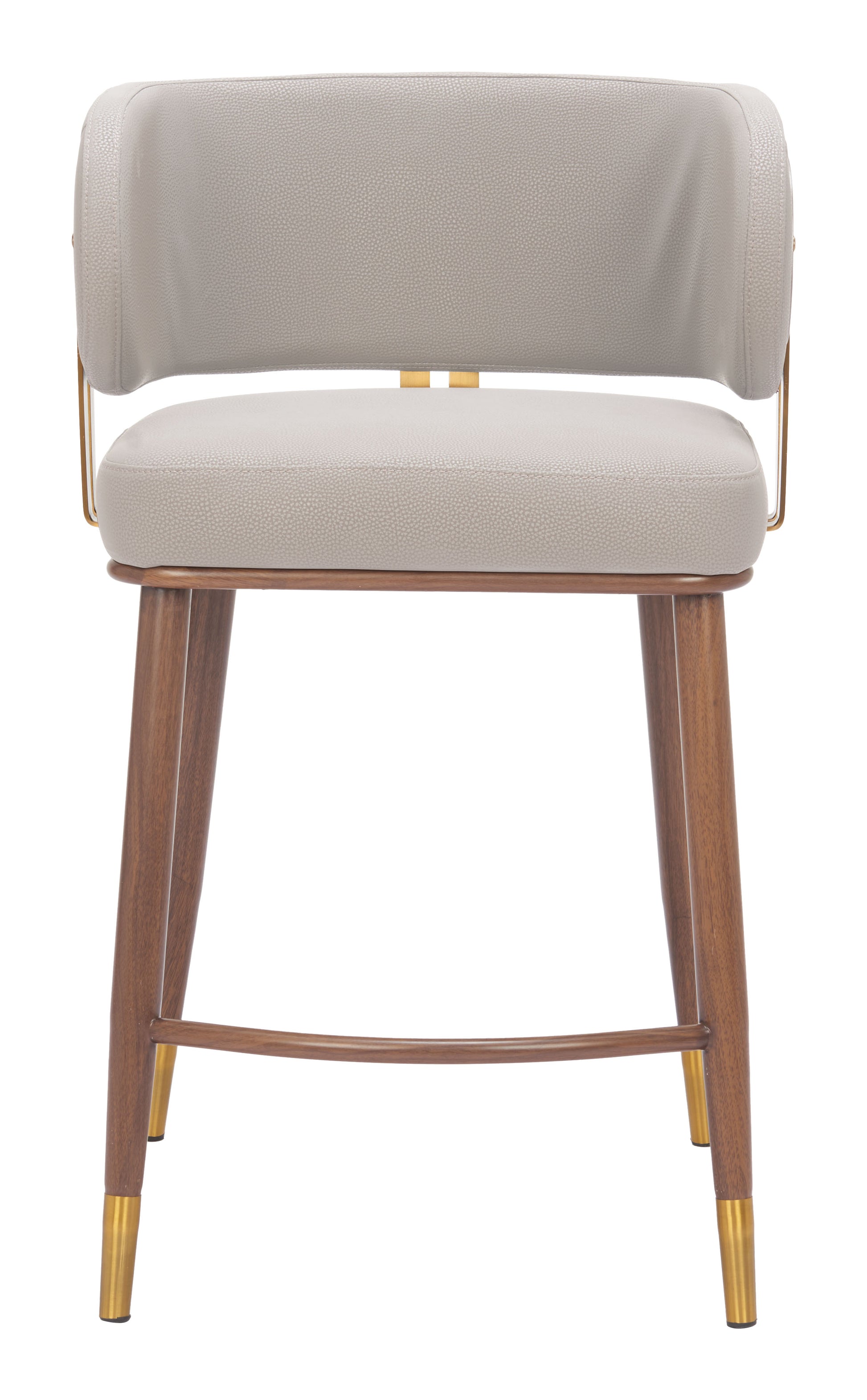 Brew Counter Stool Beige & Walnut style shot 2