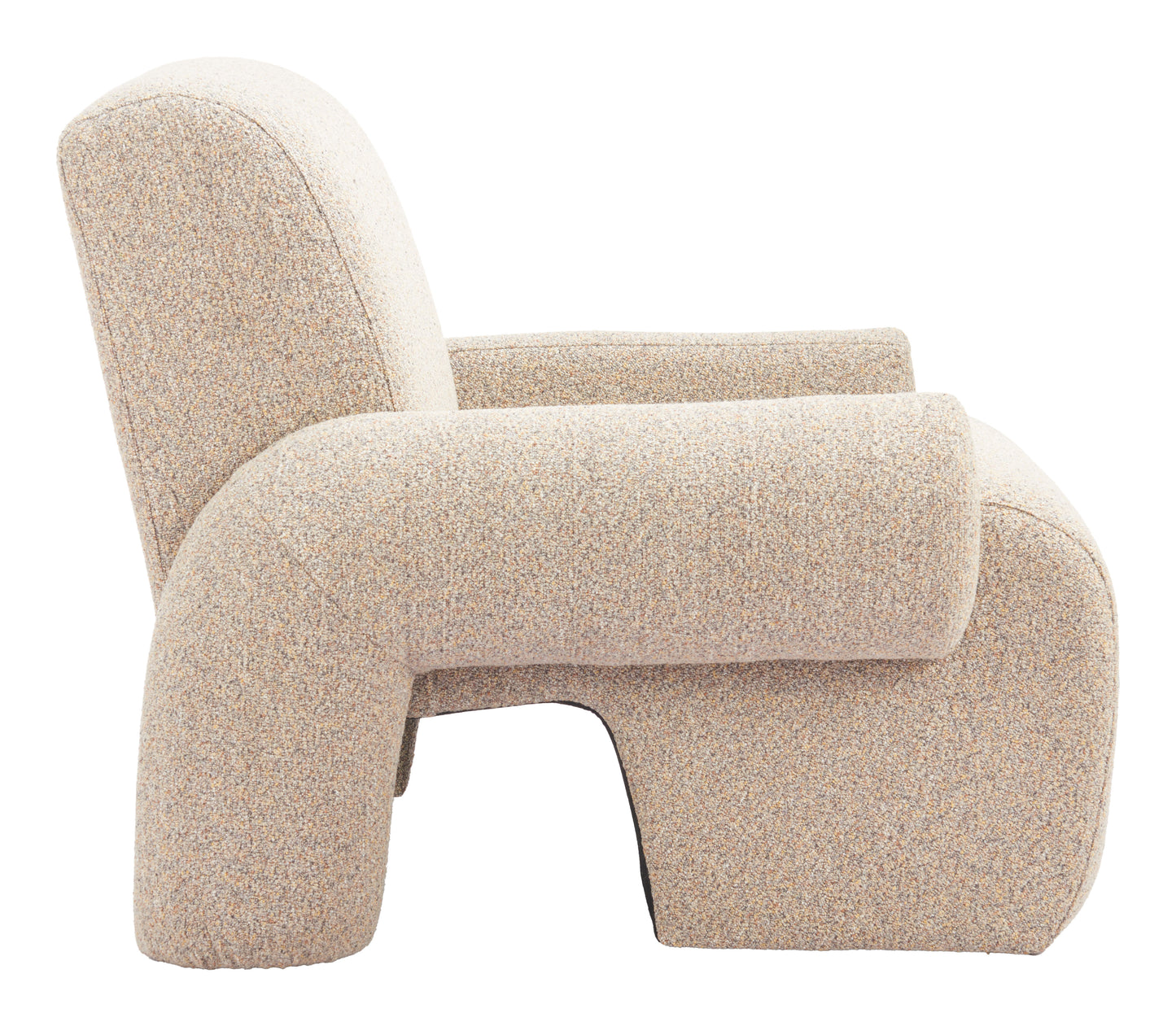 Rura Accent Chair Heathered Beige style shot 2