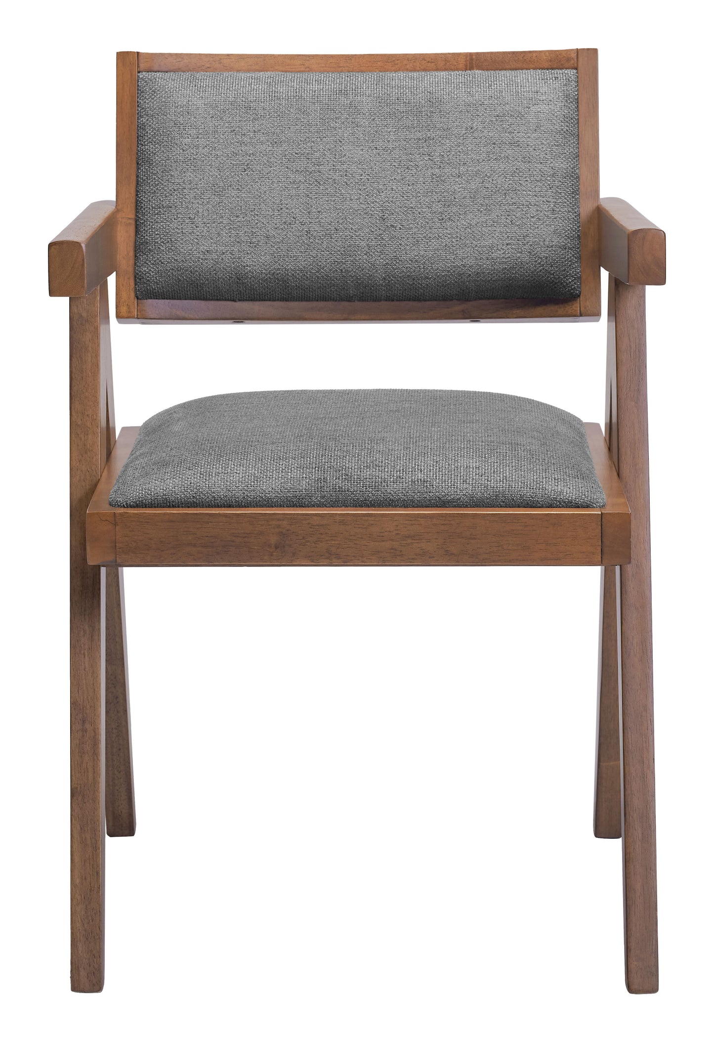 Delhi Dining Chair (Set of 2) Gray & Walnut style shot 2