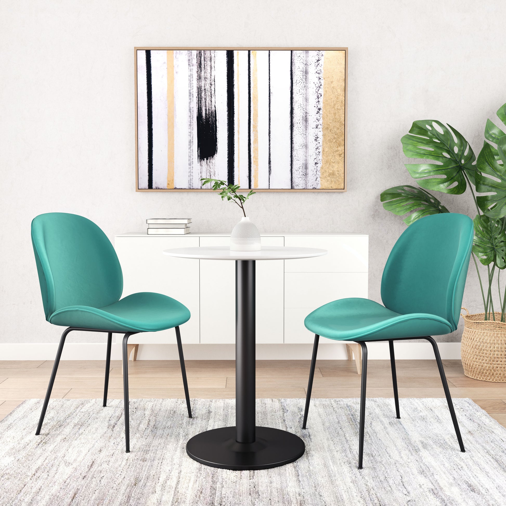 Alto Bistro Table White & Black style shot 1
