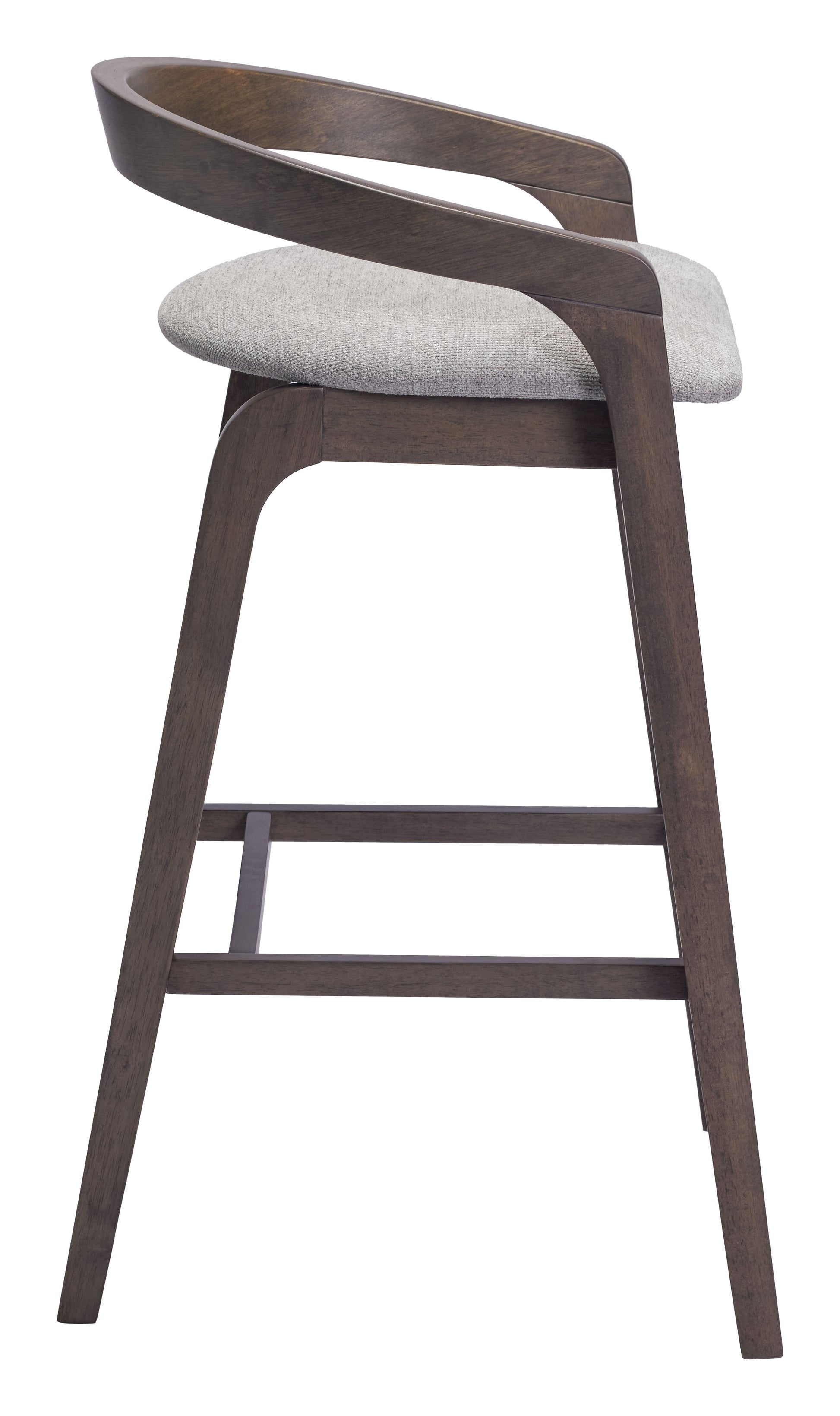 Troy Barstool (Set of 2) Dove Gray & Espresso style shot 1