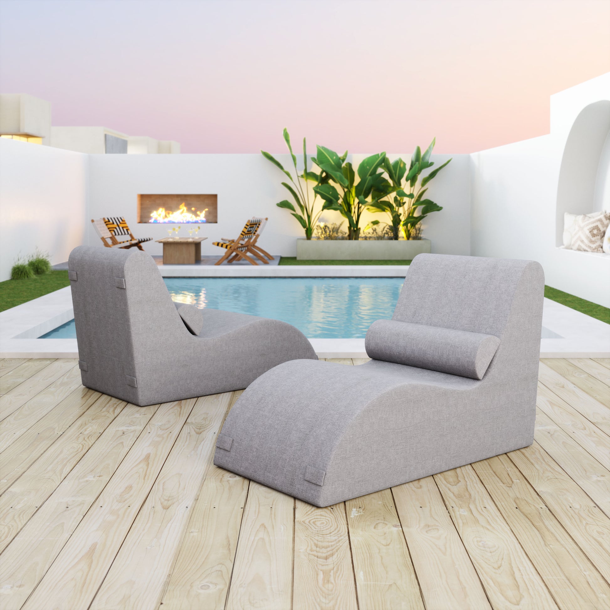 Luanda Chaise Lounge Gray style shot 2