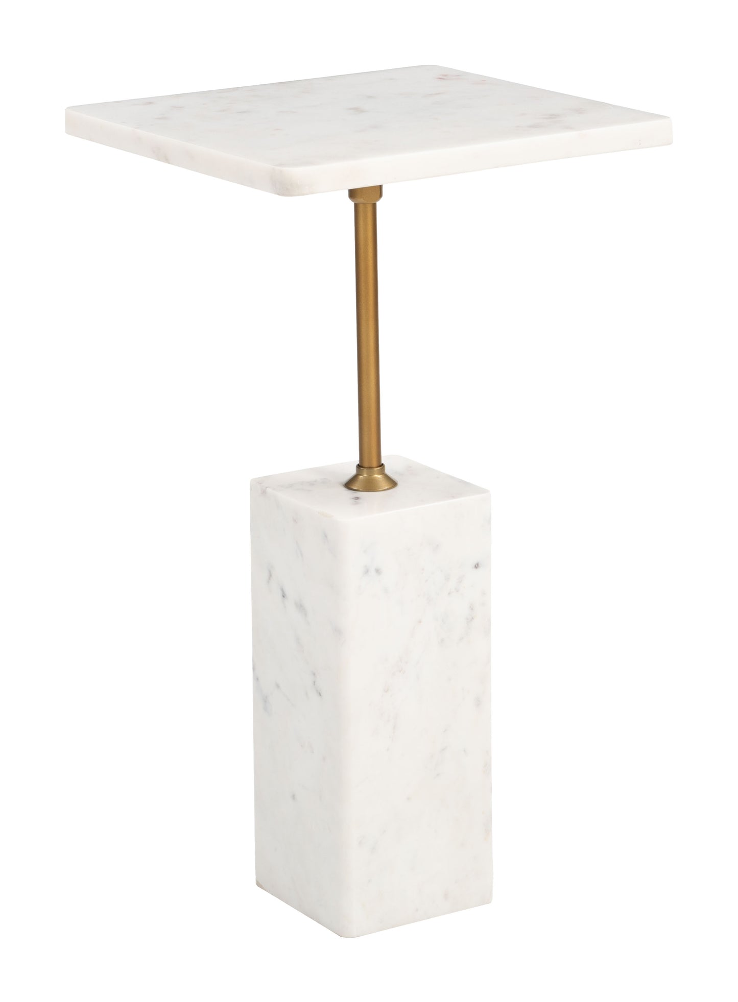 Naht Side Table White style shot 2
