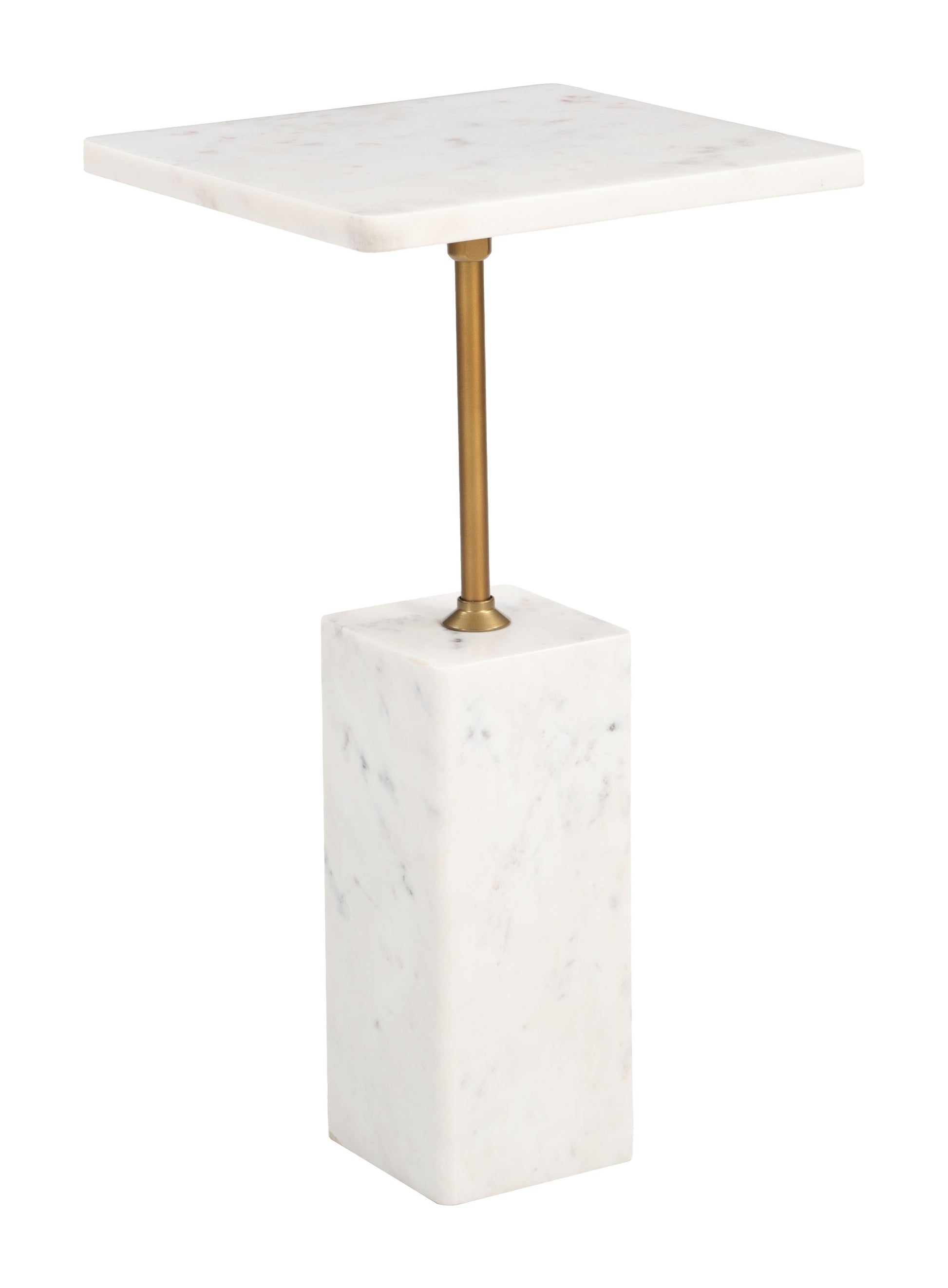 Naht Side Table White style shot 2