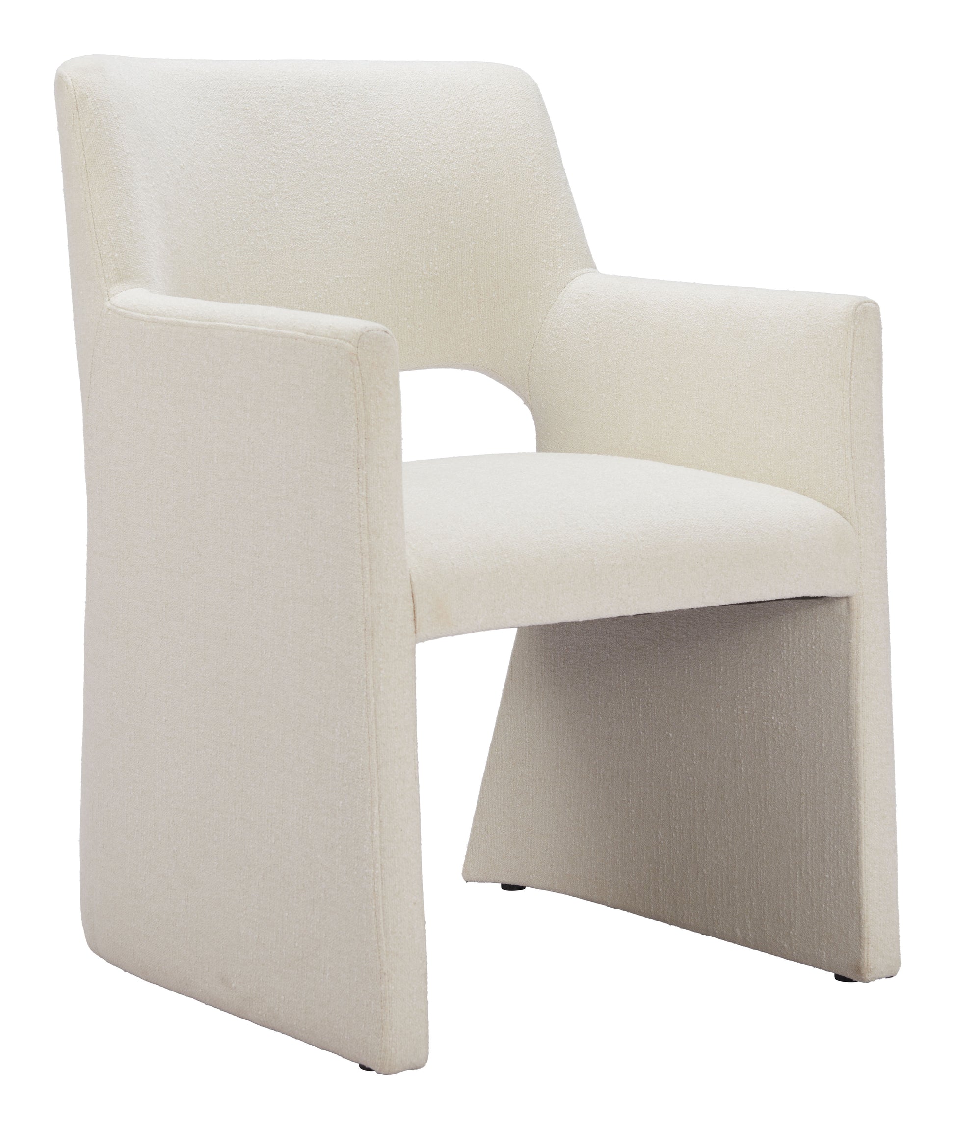 Minet Dining Chair Linen White style shot 2