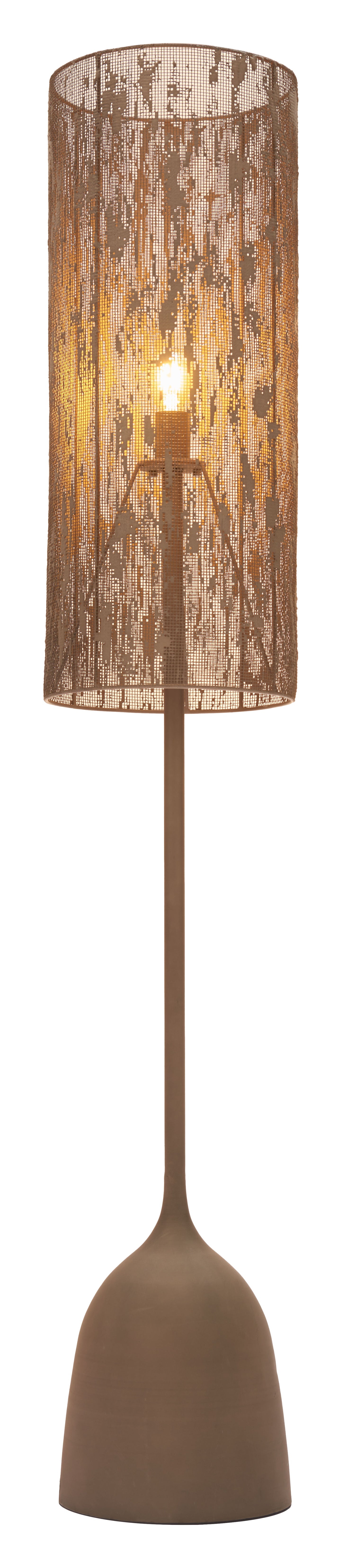 Buff Floor Lamp Taupe style shot 2