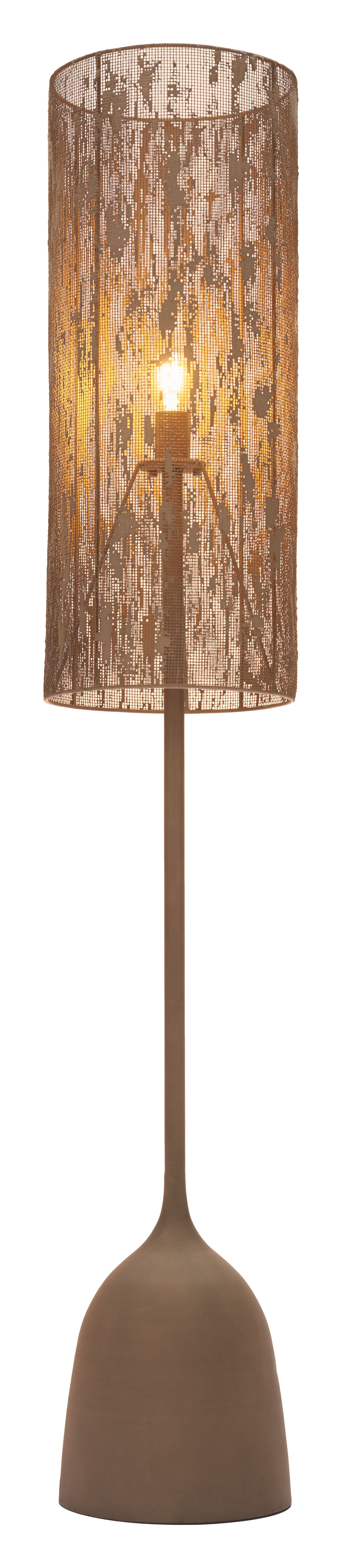 Buff Floor Lamp Taupe style shot 2