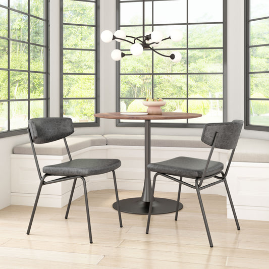 Charon Dining Chair (Set of 2) Vintage Black