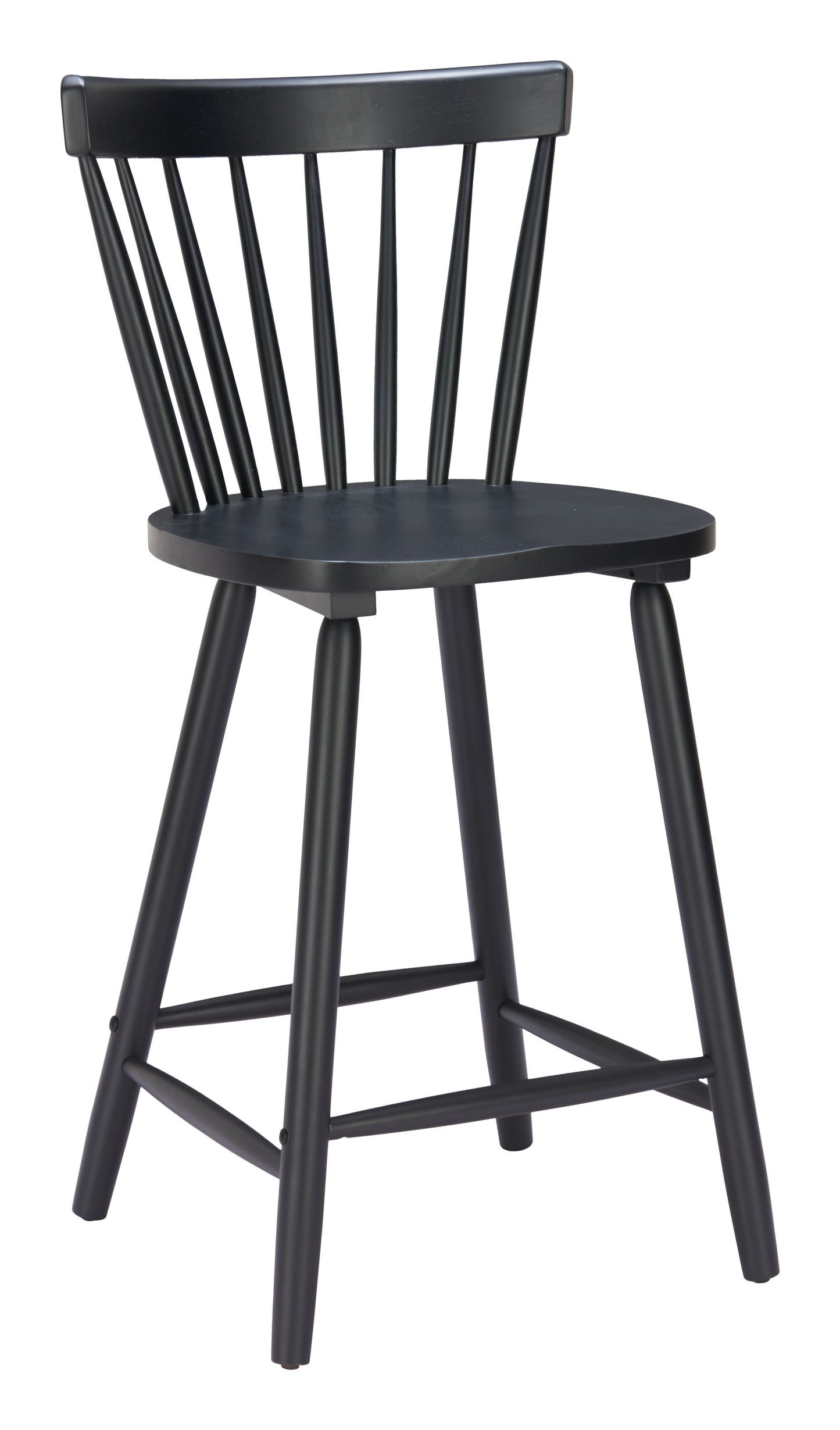 Tyce Counter Stool (Set of 2) Black style shot 1