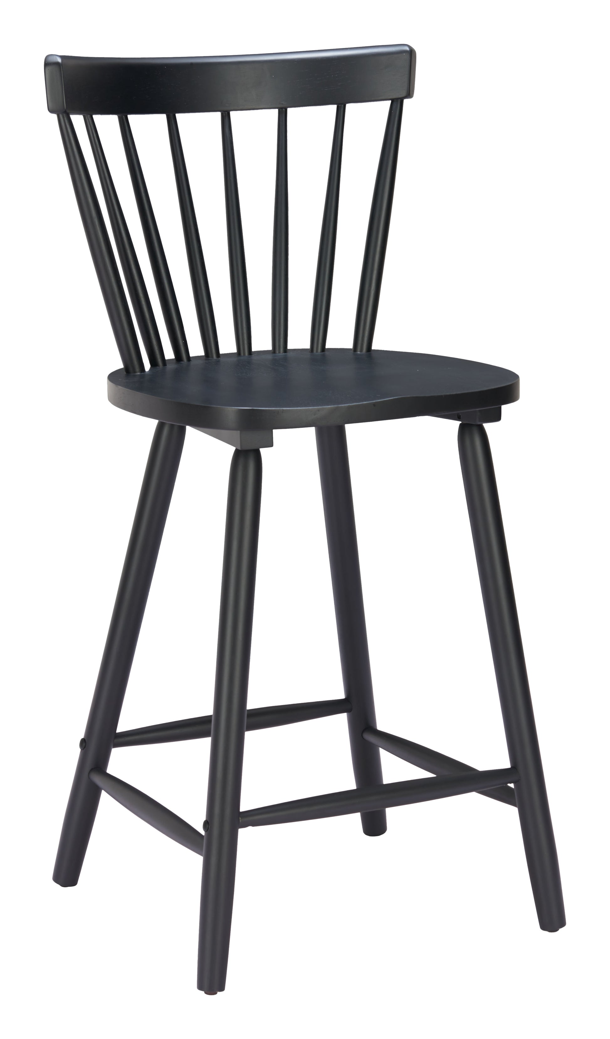 Tyce Counter Stool (Set of 2) Black style shot 1