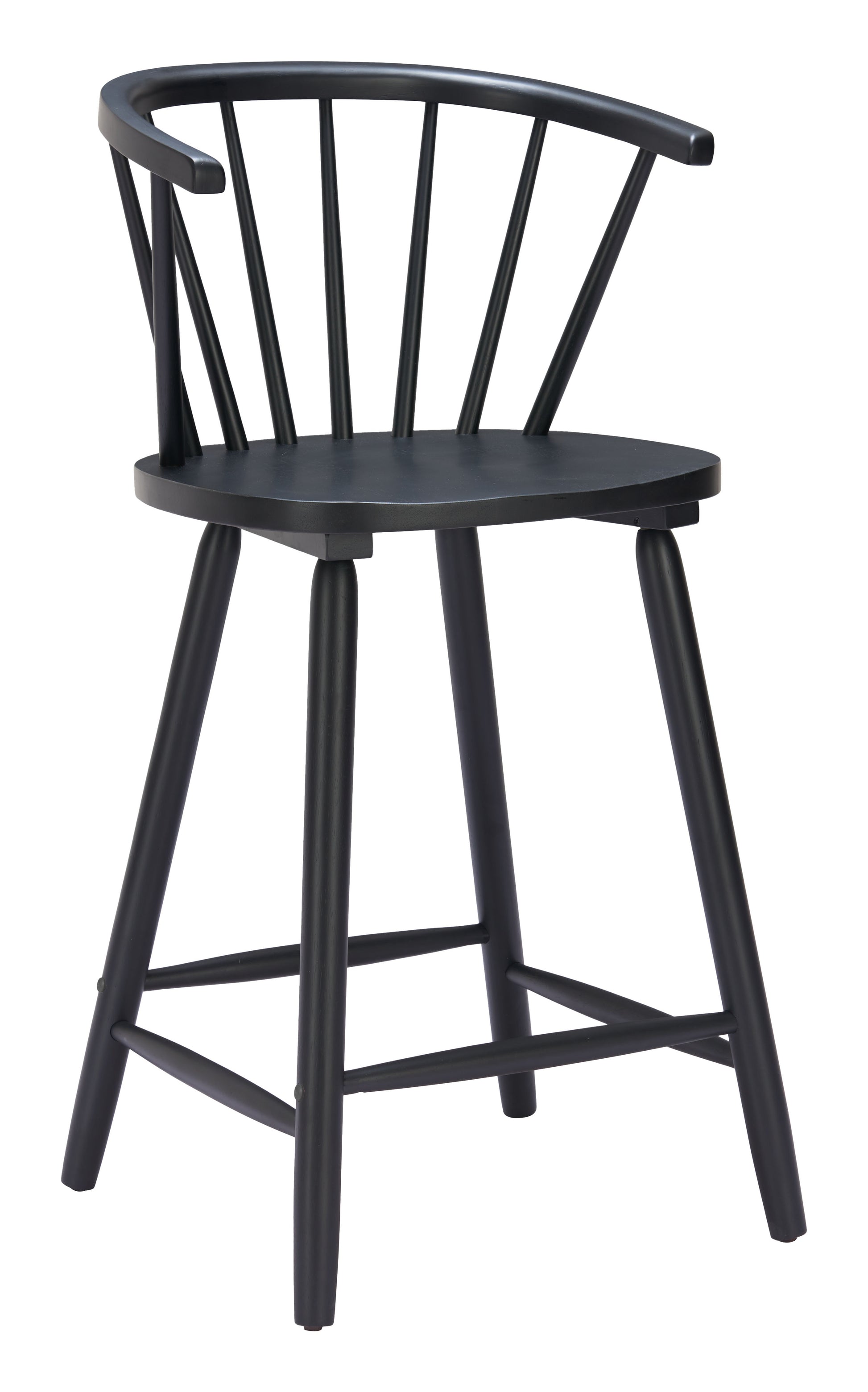 Stenger Counter Stool (Set of 2) Black style shot 1