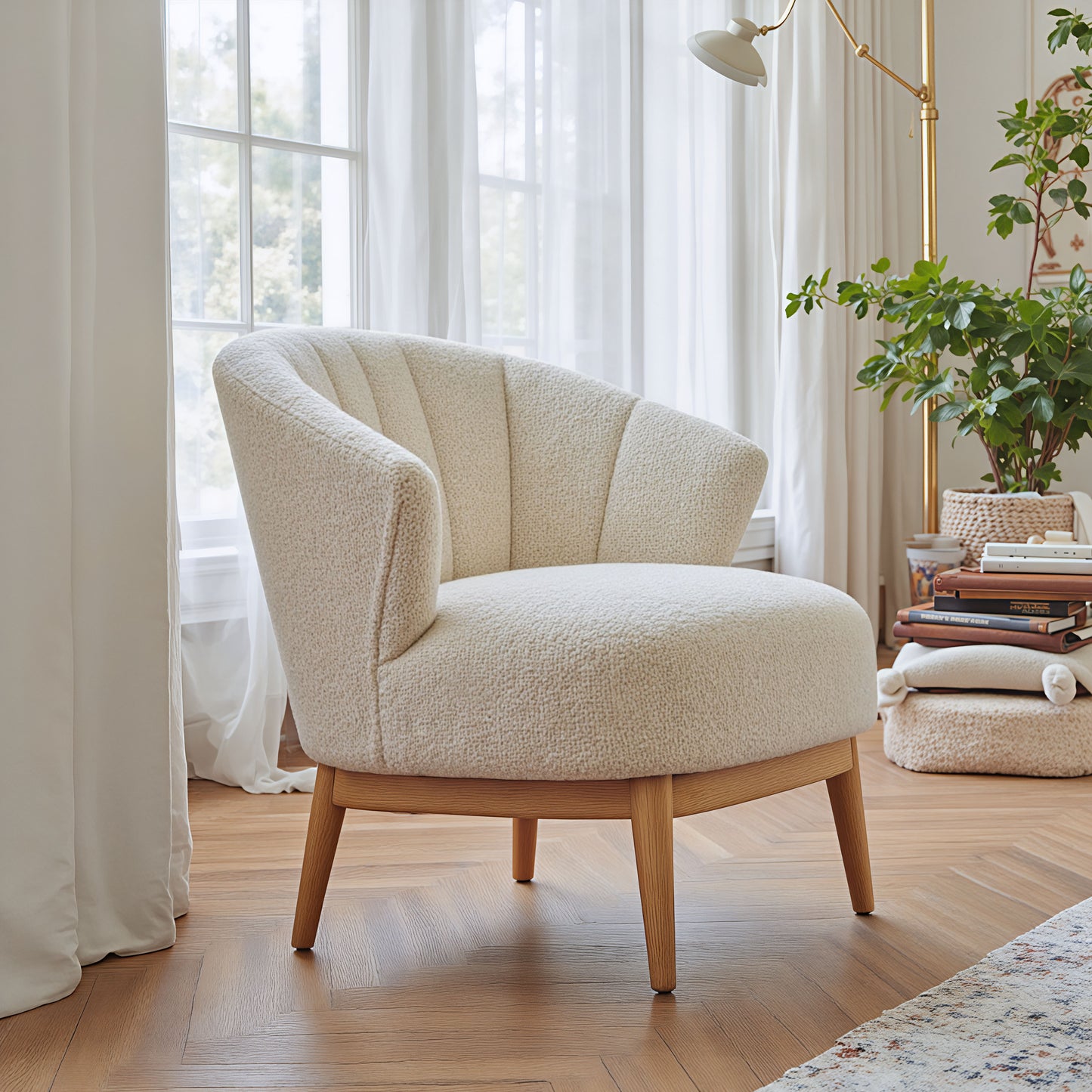Leque Accent Chair Tawny Beige