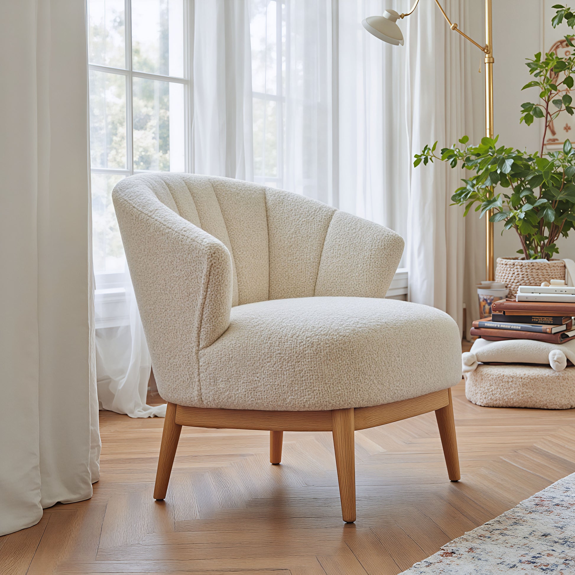 Leque Accent Chair Tawny Beige