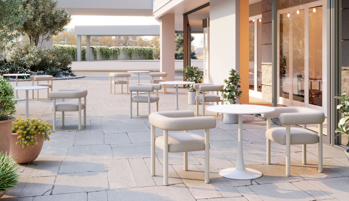 Sunbath Dining Chair (Set of 2) White style shot 1