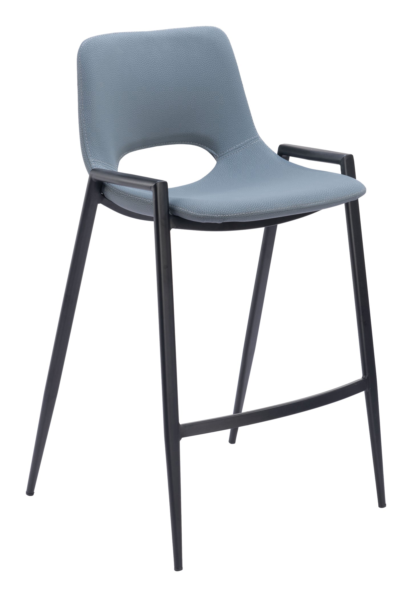 Desi Counter Stool (Set of 2) Azure Gray style shot 2