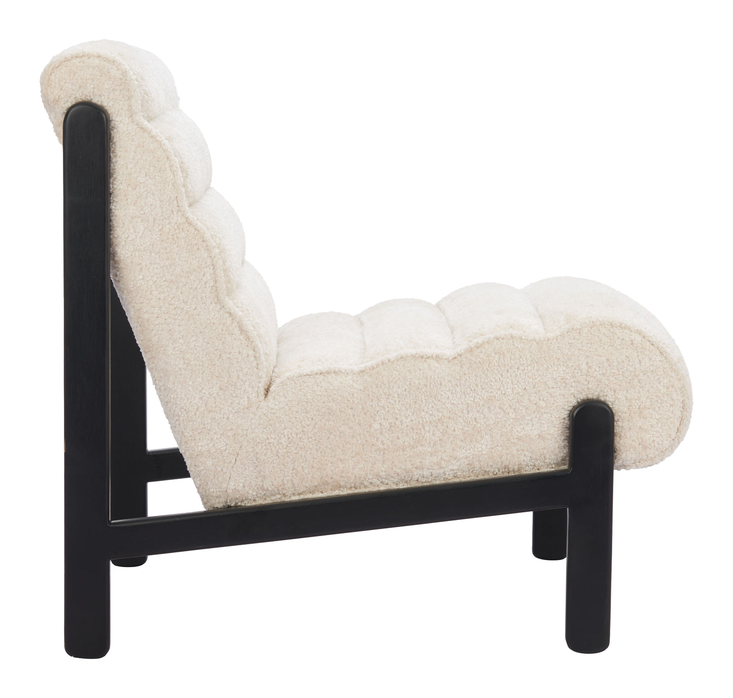 Maki Accent Chair Beige style shot 2