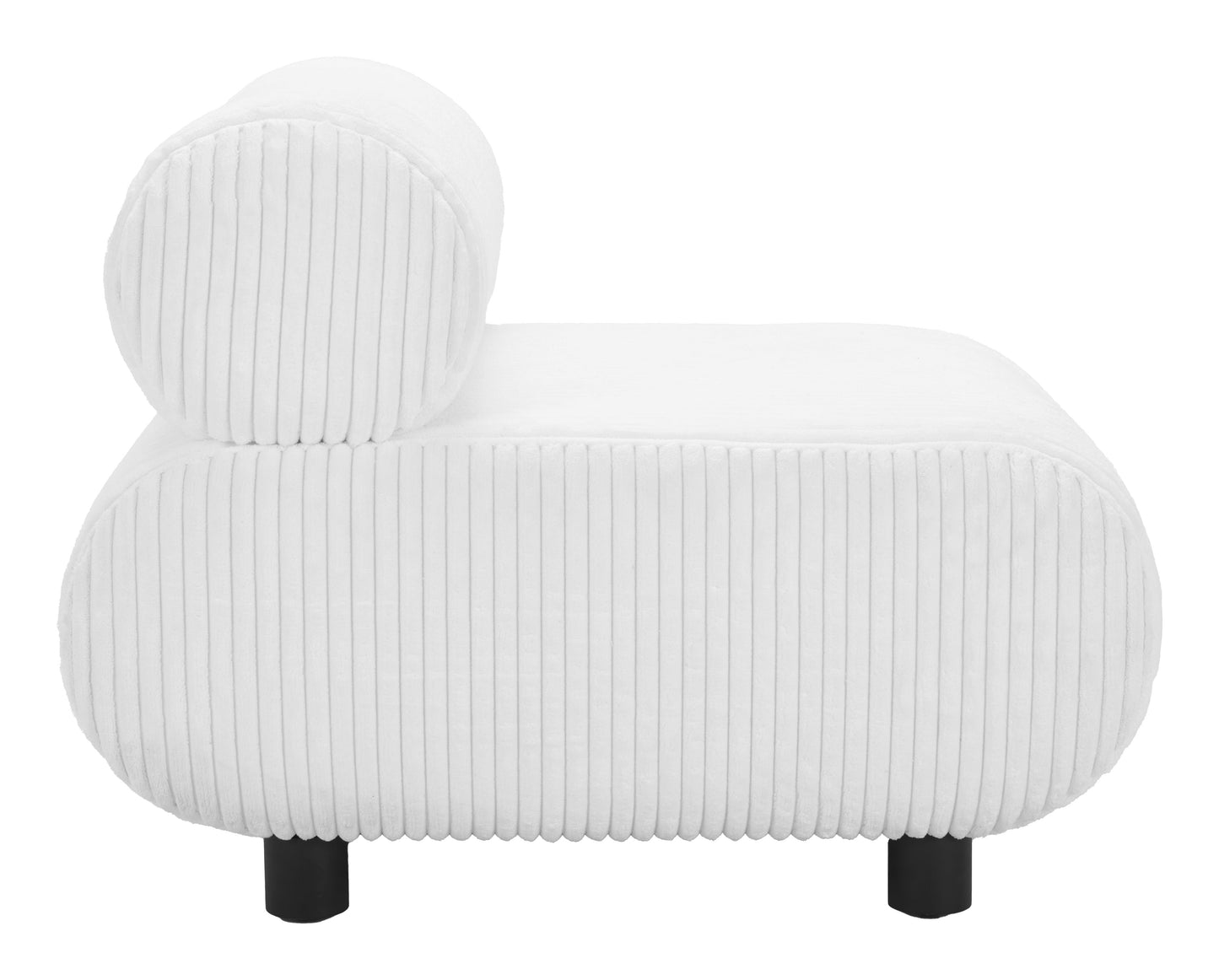 Rahat Accent Chair White style shot 2