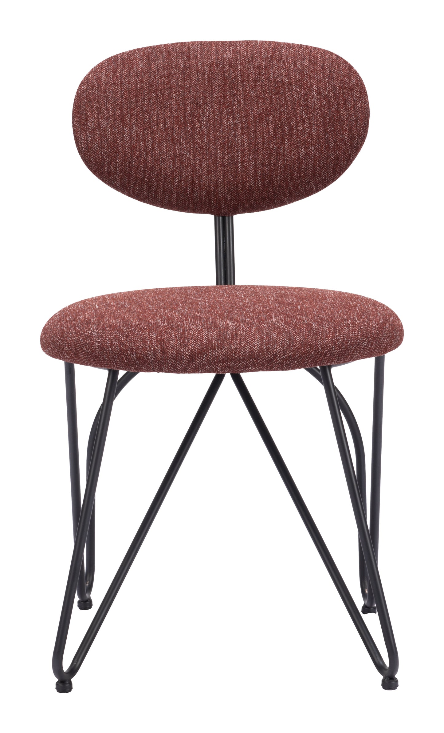 Novi Dining Chair (Set of 2) Maroon Brown style shot 2