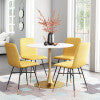 Opus Dining Table White & Gold style shot 1