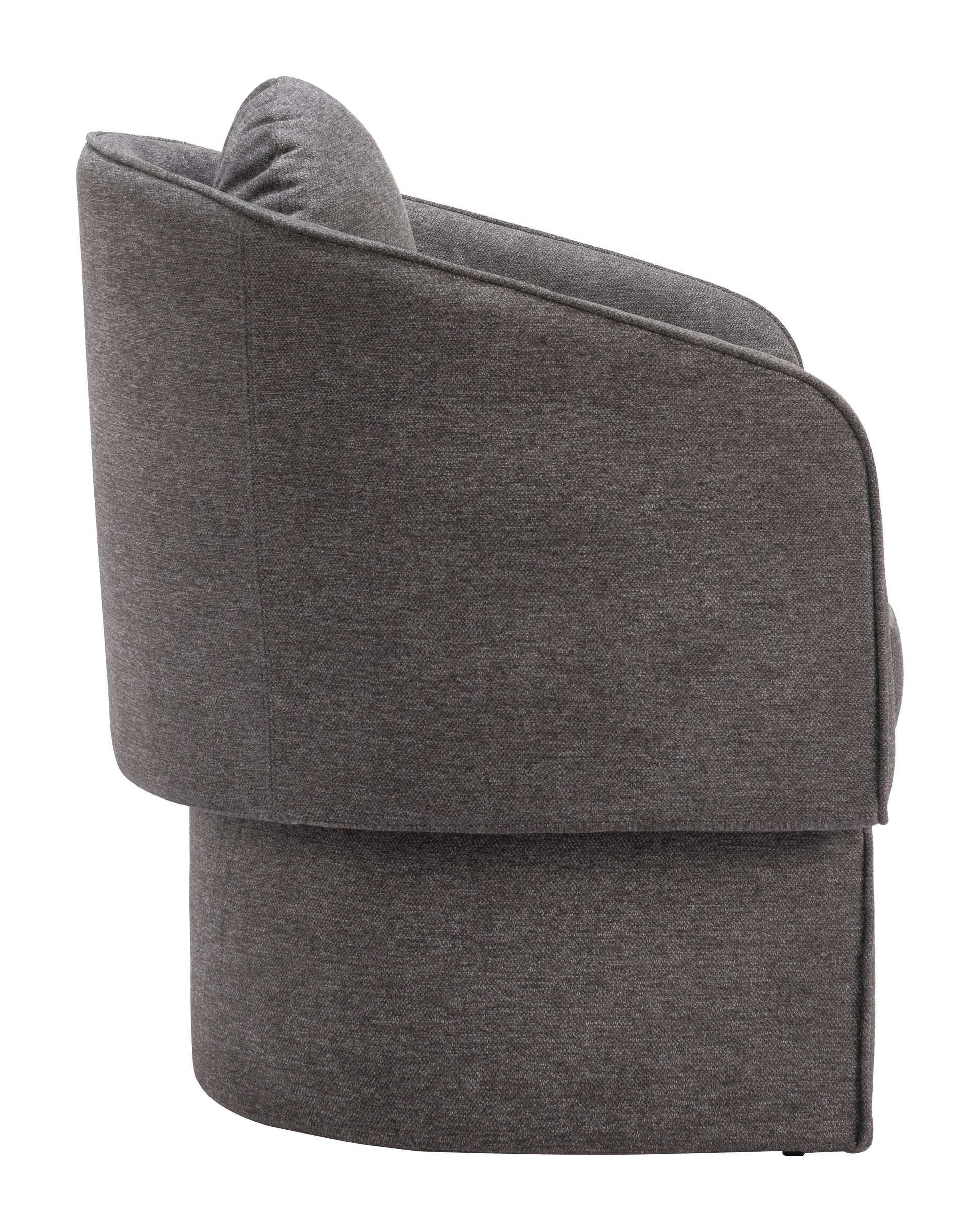 Olya Accent Chair Truffle Gray style shot 2