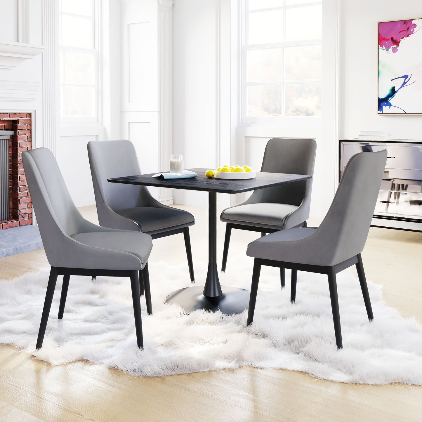 Molly Dining Table Black style shot 1