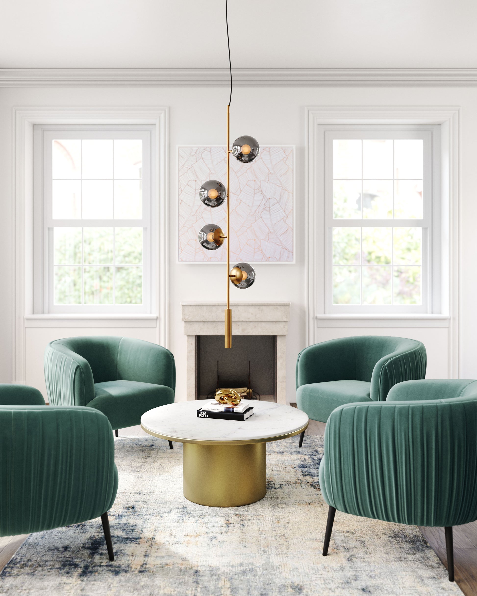 Zatara Ceiling Lamp Brass style shot 1