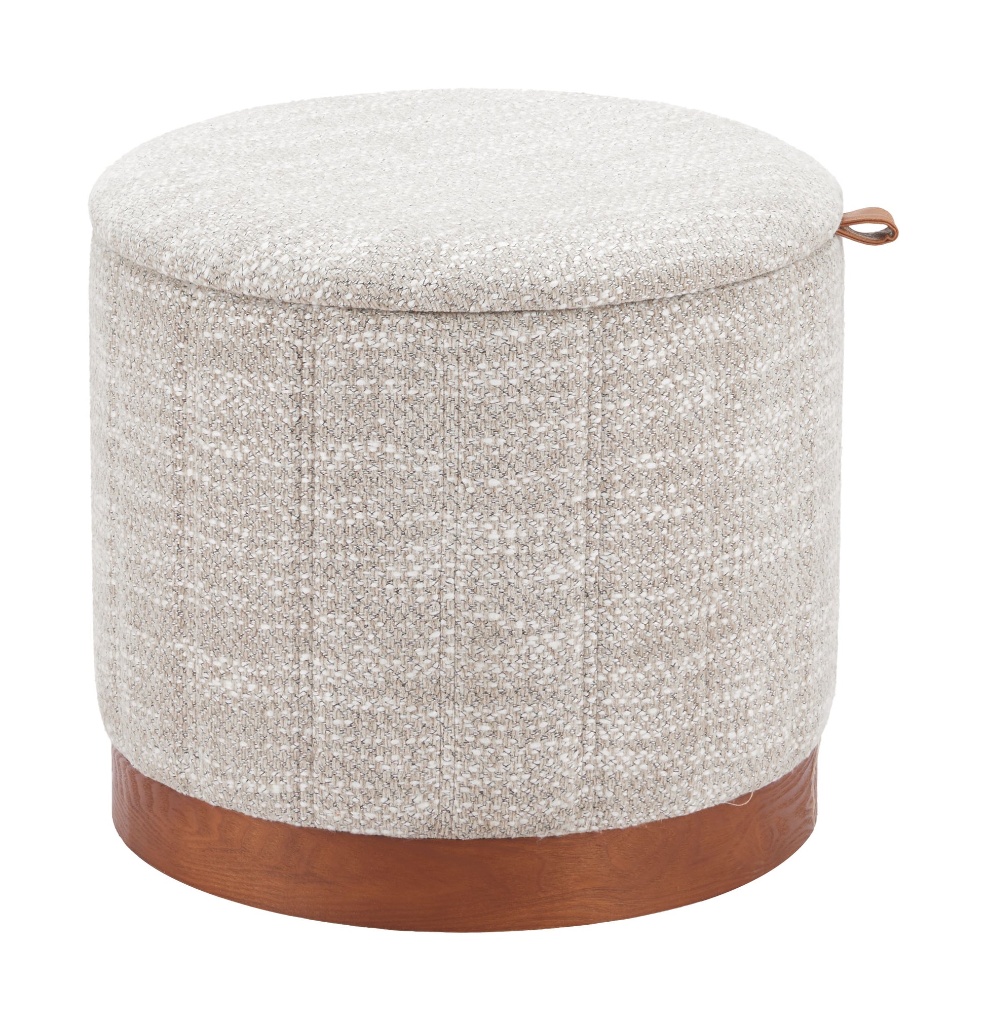 Fije Storage Ottoman Gray style shot 2