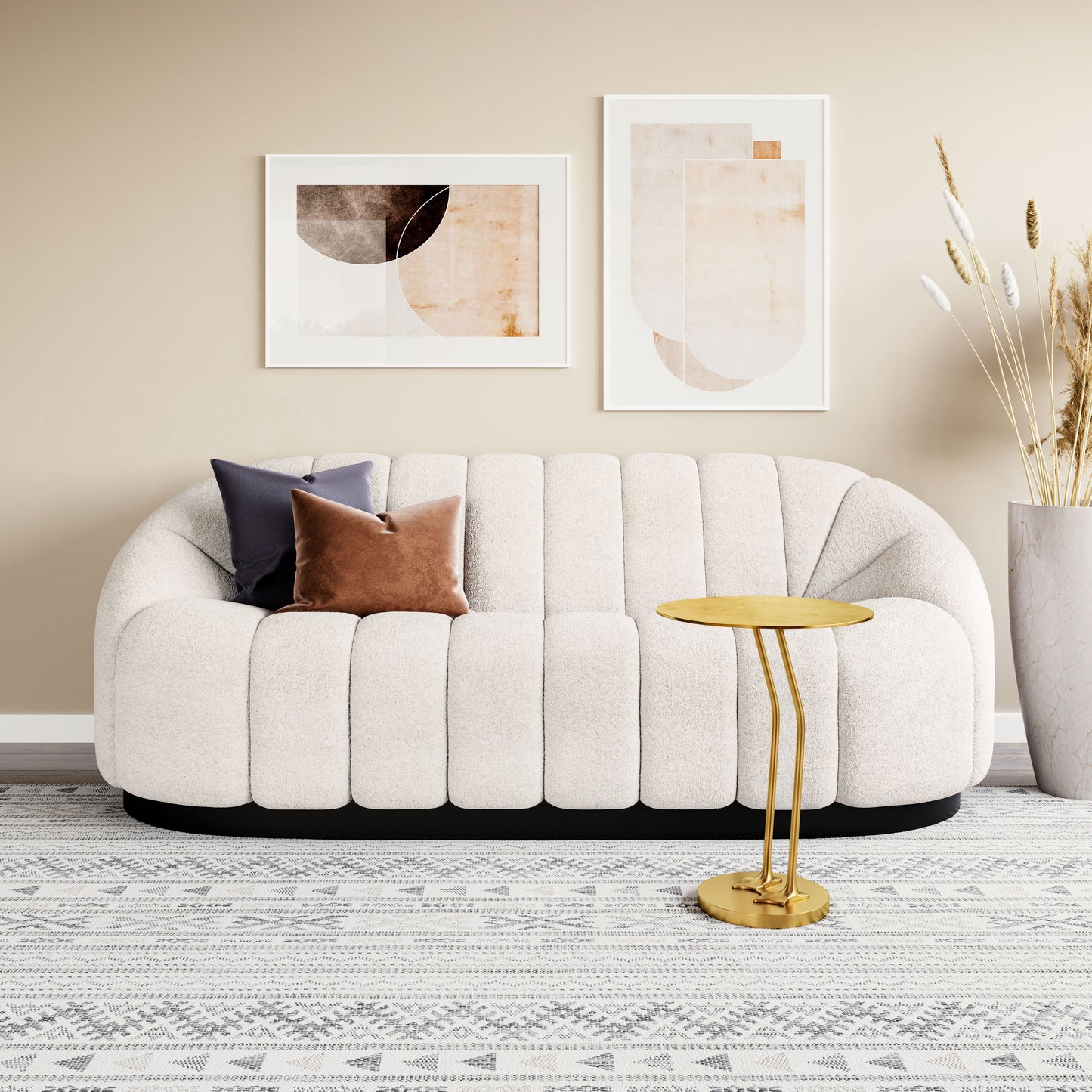 Bhutan Sofa Cream style shot 1