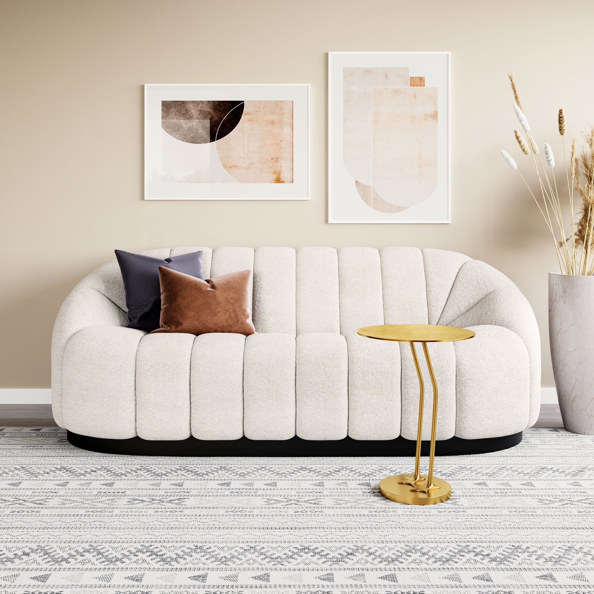 Bhutan Sofa Cream style shot 1