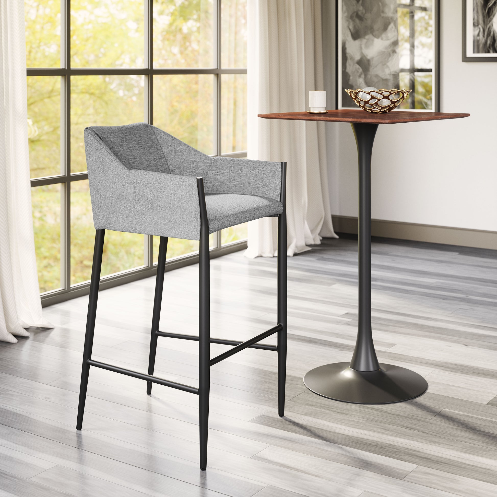 Andover Barstool Slate Gray