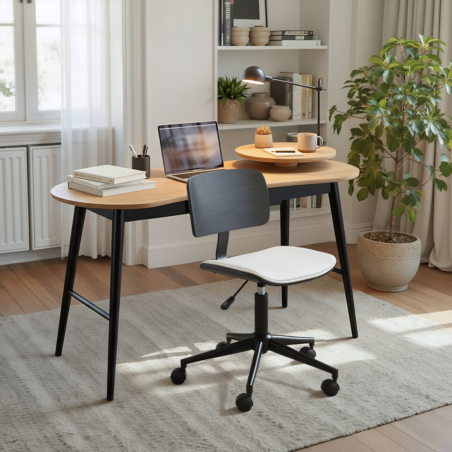 Duravel Office Chair White & Black
