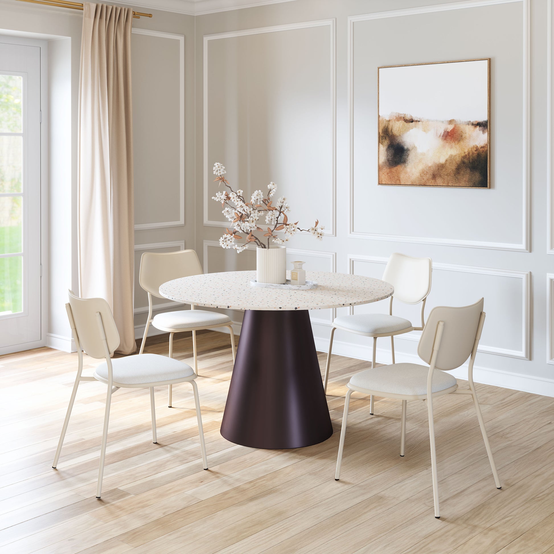 Zeal Dining Chair (Set of 4) Light Gray
