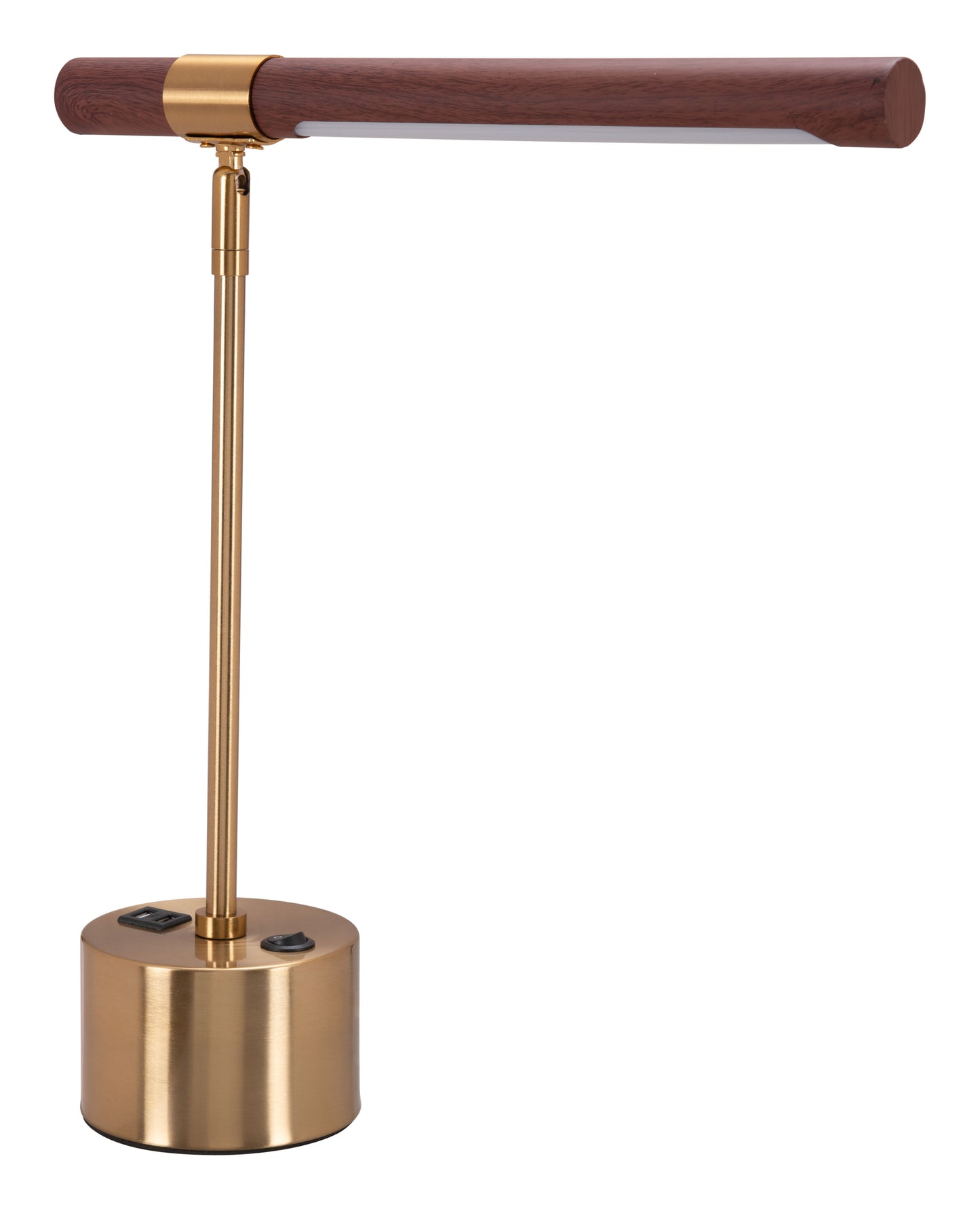 Kippy Table Lamp Brown & Brass style shot 2
