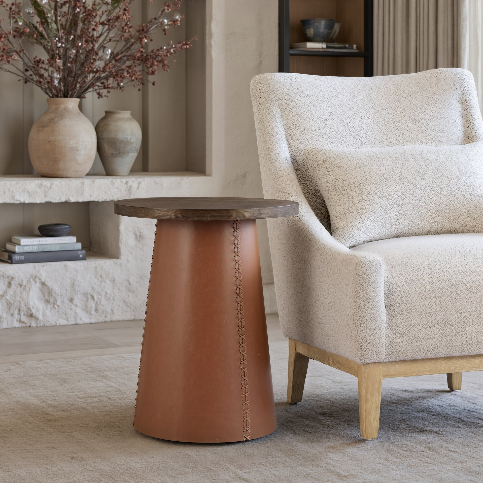 Dikis Side Table Brown