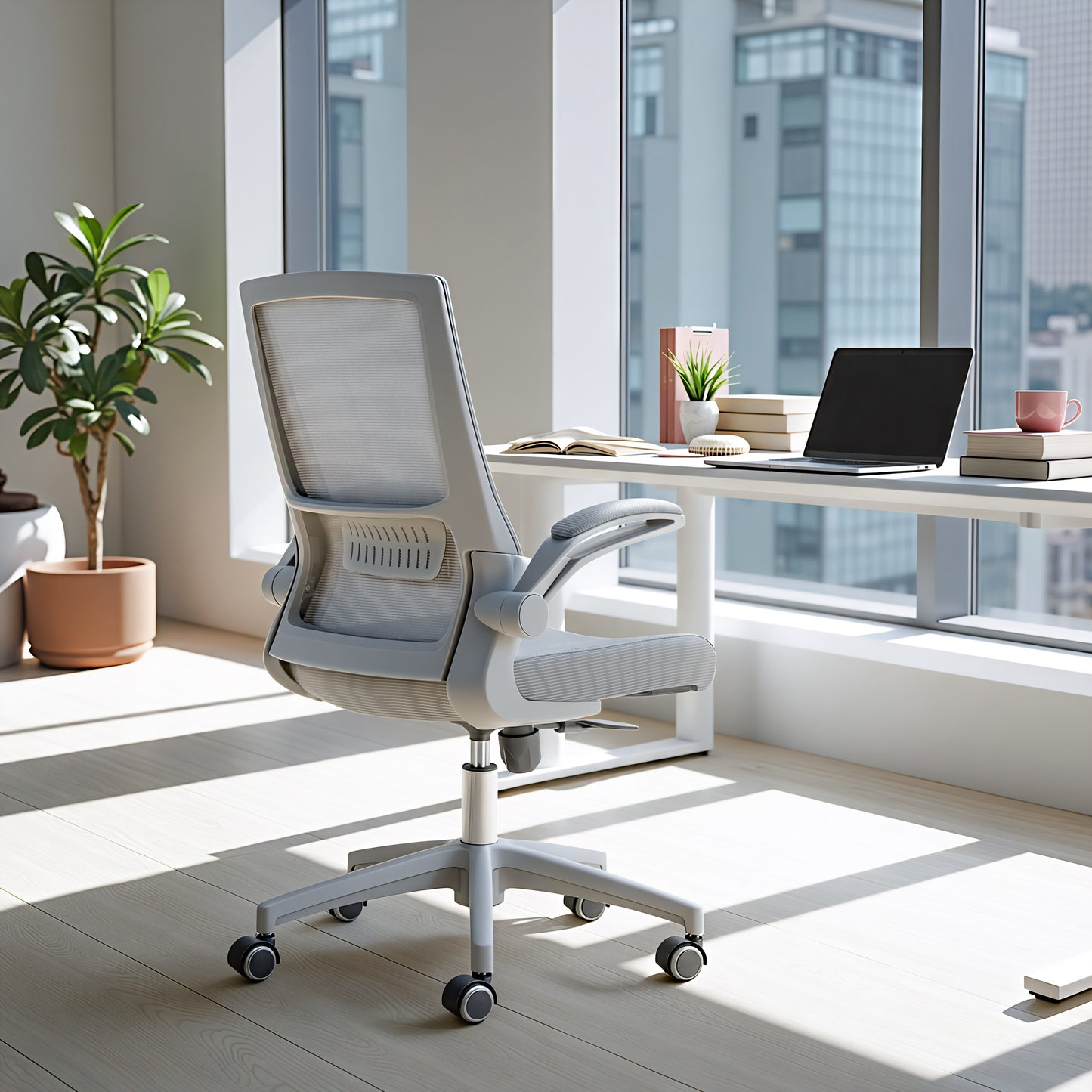 Pater Office Chair Gray style shot 1