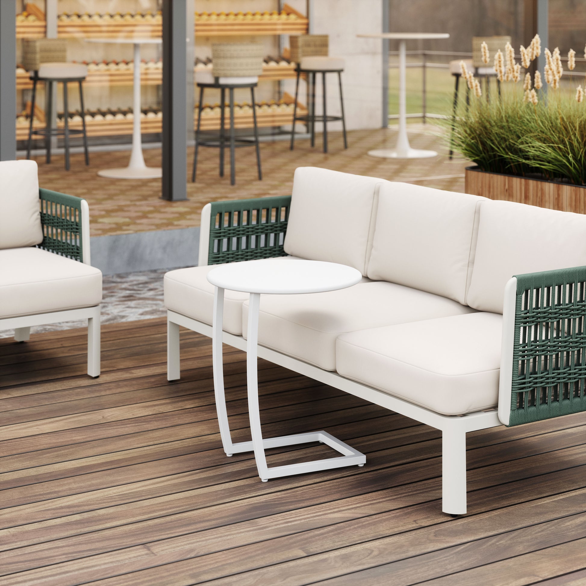 Noga End Table White